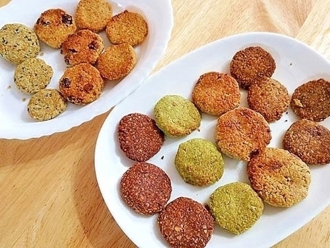 ●オーブン不要●小麦粉不使用●オーツ麦クッキー